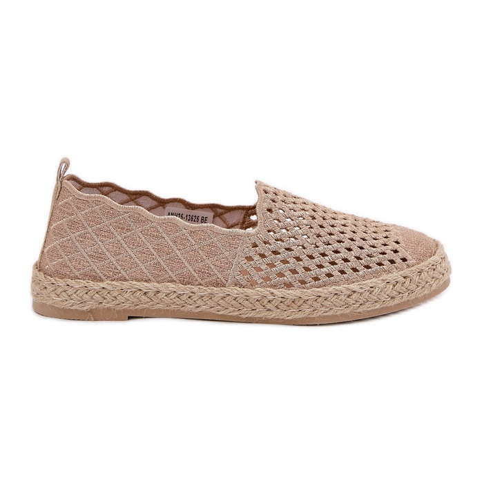 Naisten Espadrilles Vinceza 13625 Beige -punoksen kanssa