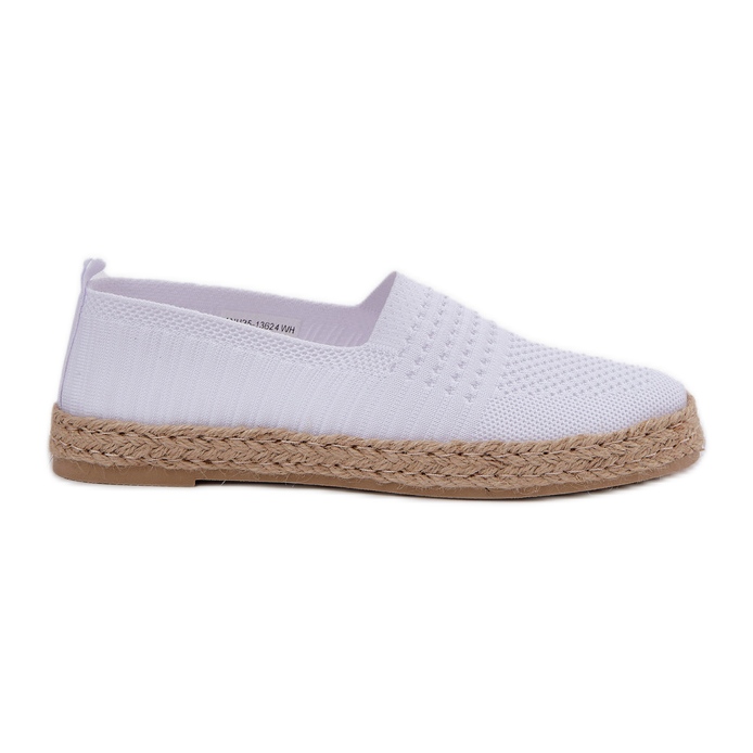 Naisten espadrilles Vinceza Braid 13624 valkoinen