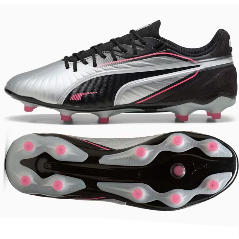 Puma King Match FG/AG 108315-02 Jalkapallokengät harmaa