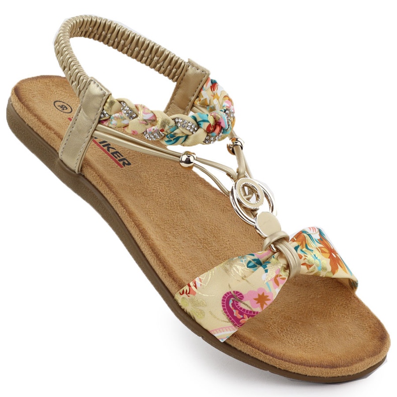 Naisten mukavat sandaalit liukuvat -Golden Artiker 56C1316 kultainen