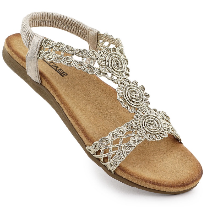 Naisten mukavat sandaalit IRONA GOLDEN Artiker 56C1281 kultainen