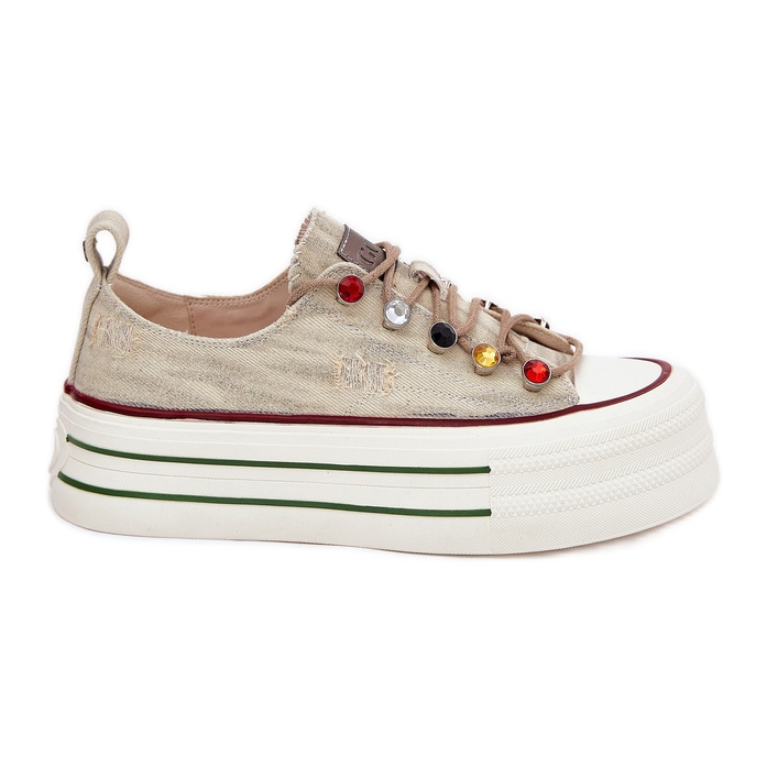 Naisten lenkkarit laiturilla goe rr2n4105 beige