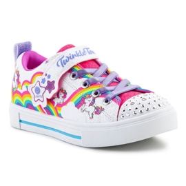 Skechers Twinkle Toes S Lights Twinkle Sparks Jumpin Clouds kengät 314809L-WMLT valkoinen