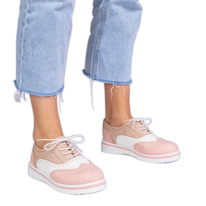 Pink Classic Oxford -kengät vaaleanpunainen