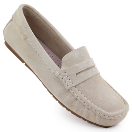 Big Star Naisten iso tähti RR274947 Naisten mokkasiinit beige