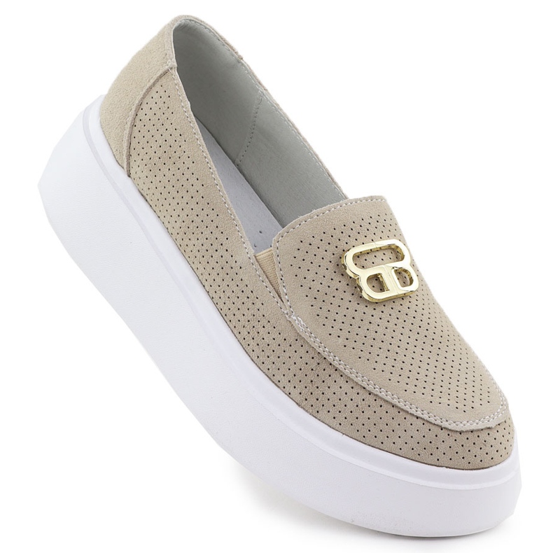 Rei'itetyt nahkapesät Vinceza 93204 -alustalla beige