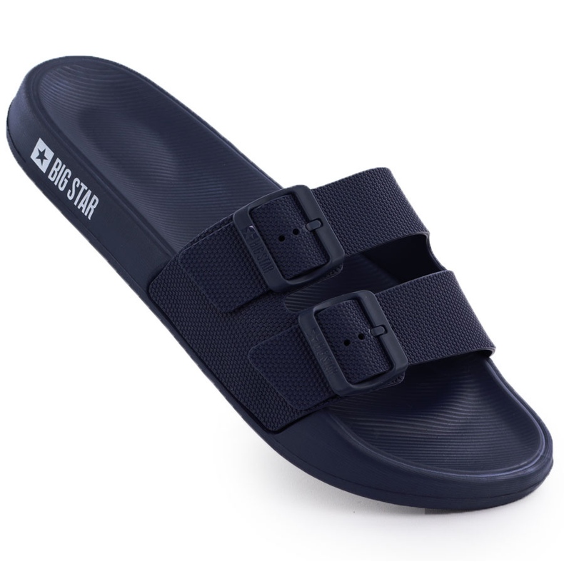 Miesten ranta Flip Flops Big Star RR174A038 Navy -sininen uima -allas