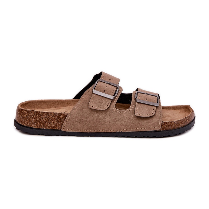 Evento Naisten flip flops kiinnittimillä korkkilavalla beige