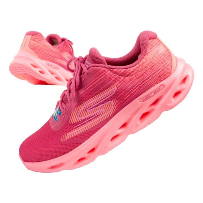 Juoksukengät Skechers Go Run Swirl Tech Speed 129501/HPPK vaaleanpunainen Juoksukengät Skechers Go Run Swirl Tech Speed 129501/HPPK vaaleanpunainen