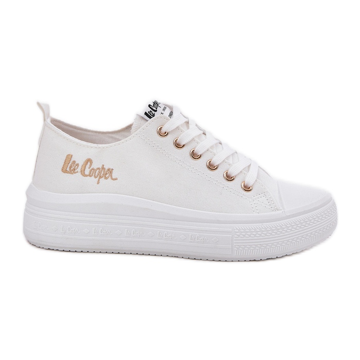 Naisten lenkkarit Lee Cooper LCW-24-44-2462L White -alustalla valkoinen