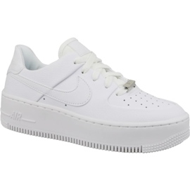 Nike Air Force 1 Sage Low AR5339-100 valkoiset nahkakengät valkoinen