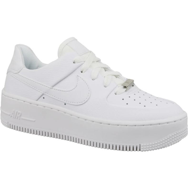 Nike Air Force 1 Sage Low AR5339-100 valkoiset nahkakengät valkoinen