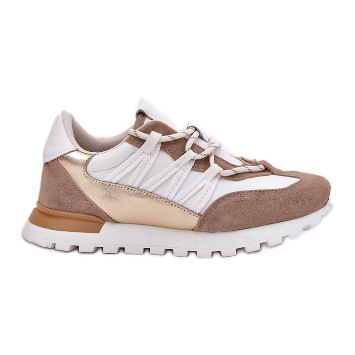 Naisten nahkakengät Artiker 56C1738 Beige-Gold