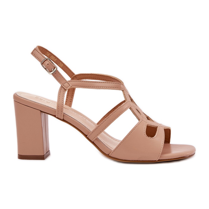 Naisten korkokengät Sergio Leone Sk884 Begen kanssa beige