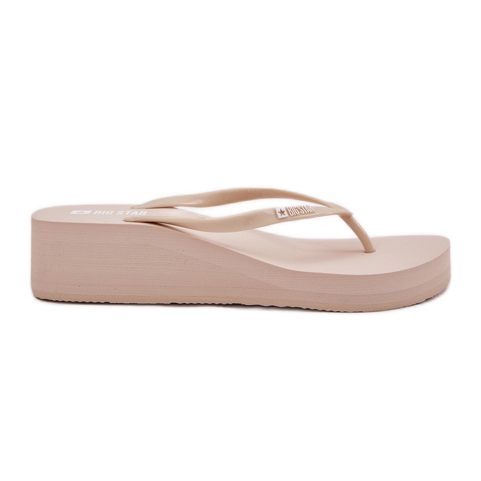 Naisten flip -Flops on kiila Big Star RR274A551 Beige