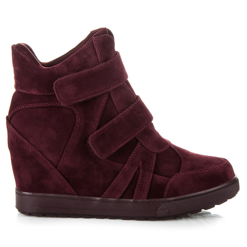 J. Star Tarrakiinnitys mokkanahkaa lenkkarit punainen