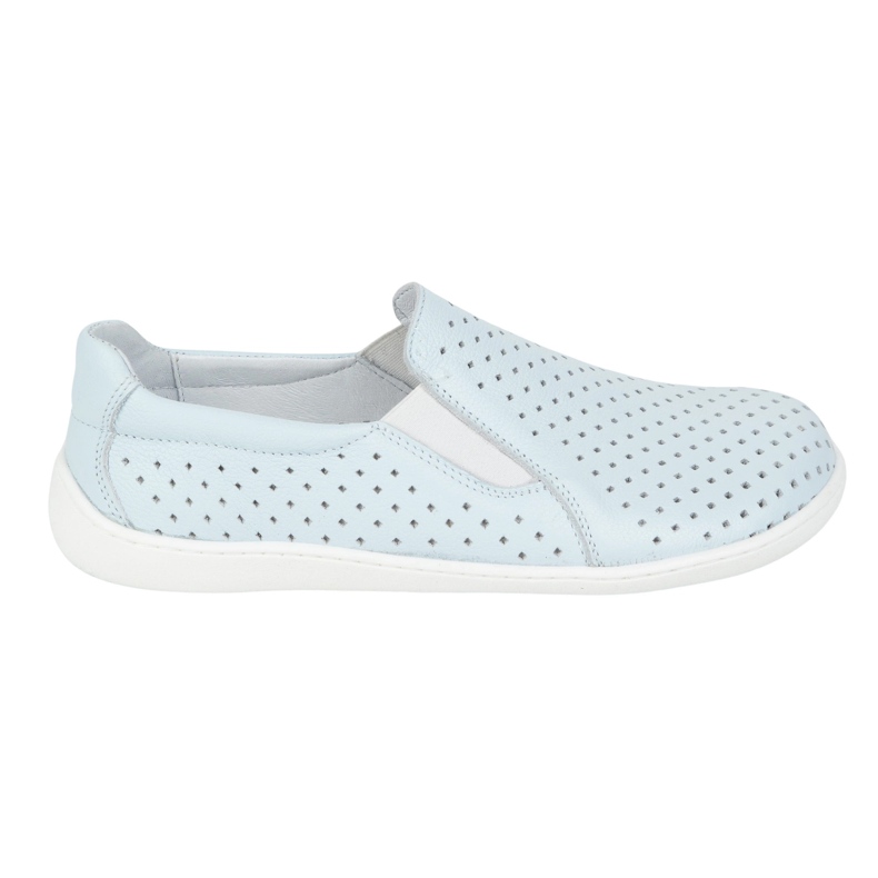 Olivier Paljain jaloin naisten nahkakengät minimalistiset avoimet työt liitettynä 1308polinen sininen