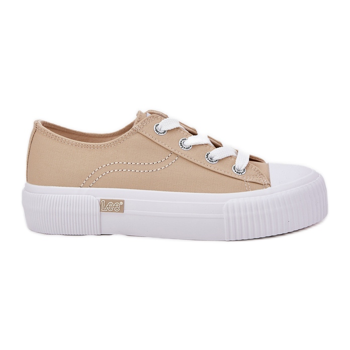 Naisten lenkkarit laiturilla Lee Isla C Women Low 50251001 Beige