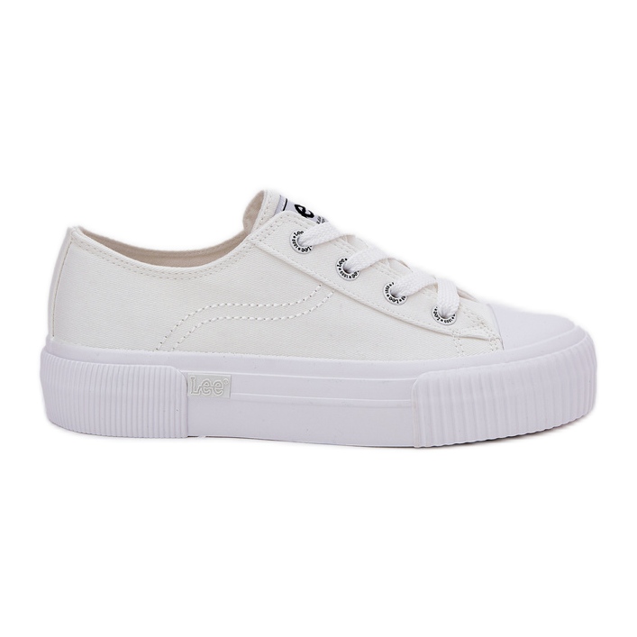 Naisten lenkkarit laiturilla Lee Isla C Women Low 50251001 White valkoinen