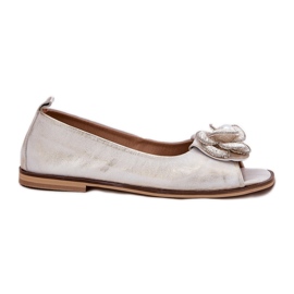 Nahkaballeriinit paljain sormet ja zazoo -kukka 1870 zloty pyyhkitty kultainen