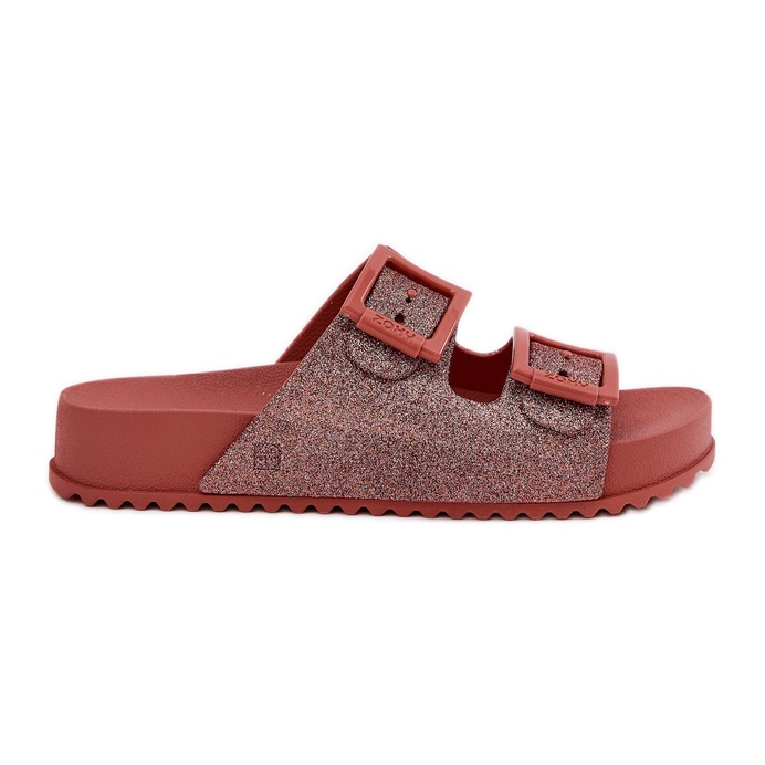 Tuoksuva naisten läppä, jossa on kimaltele ja soljet Zaxy RR285025 Dirty Pink vaaleanpunainen