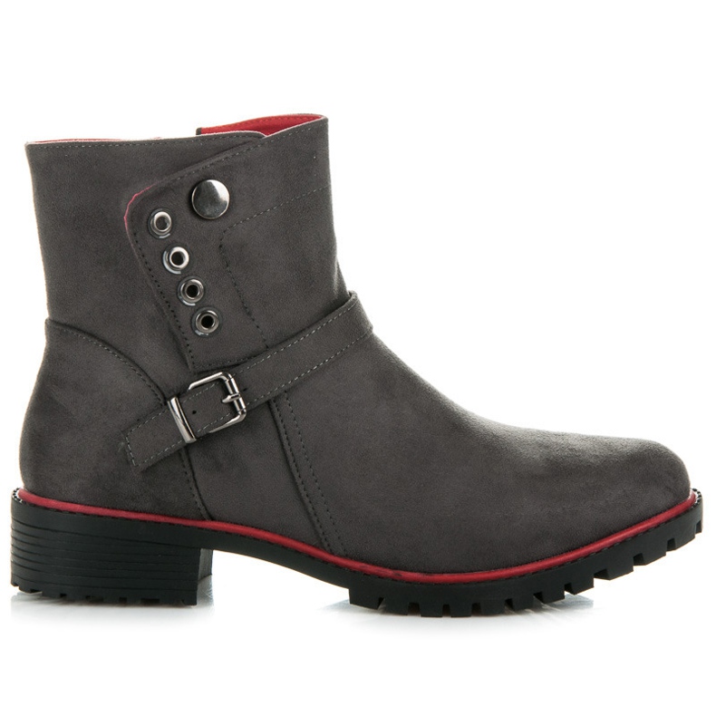 Seastar Mokkanahkakengät vetoketjulla harmaa