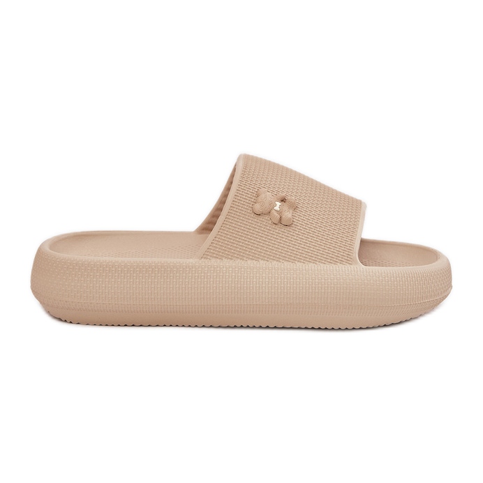 Naisten vaahtokykyt flops lavalla Vinceza Teddy Bear 75210 Beige