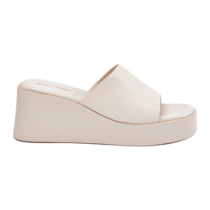 Inna Naisten flip flops ankkori -nahka Bright Beige