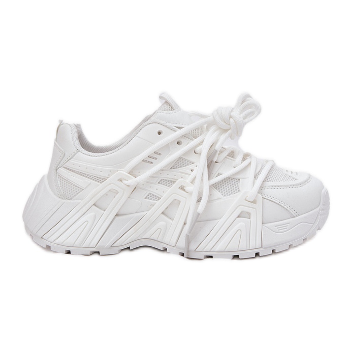 Naisten lenkkarit, joissa on kaksinkertainen nauhoitusvalkoinen