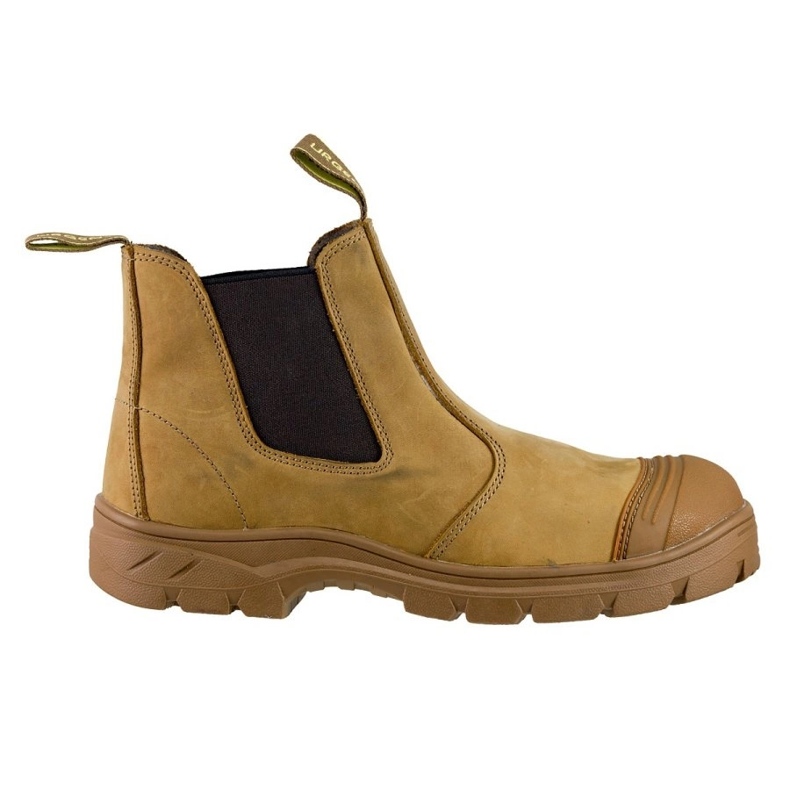 URGENT Miesten Jodhpur -saappaat turvallinen kiireellinen 129S1 Camel ruskea