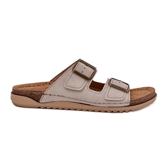 Naisten ennaltaehkäisevä flip flops inblu AA000068 beige