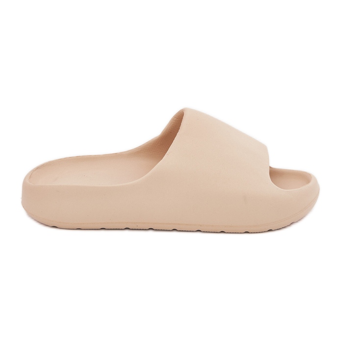 Naisten vaahto flip flops beige