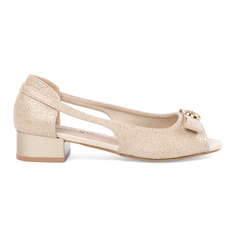 Goodin Kultaiset kengät paljain sormilla kultainen