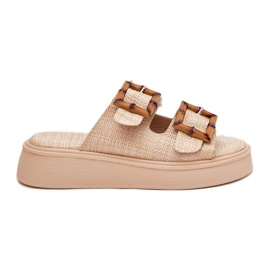 Naisten flip flops lavalla beige -soljilla
