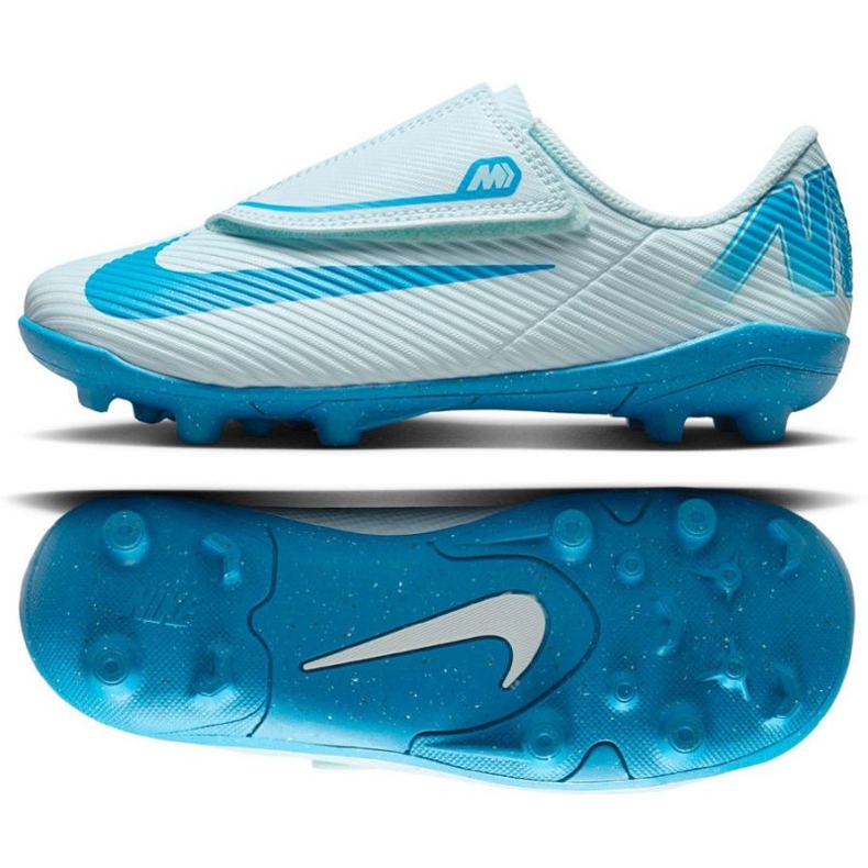 Nike Mercurial Vapor 16 Club MG PS (V) FQ8290-400 jalkapallokengät sininen