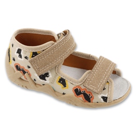 Lasten befado 350p057 nahka beige