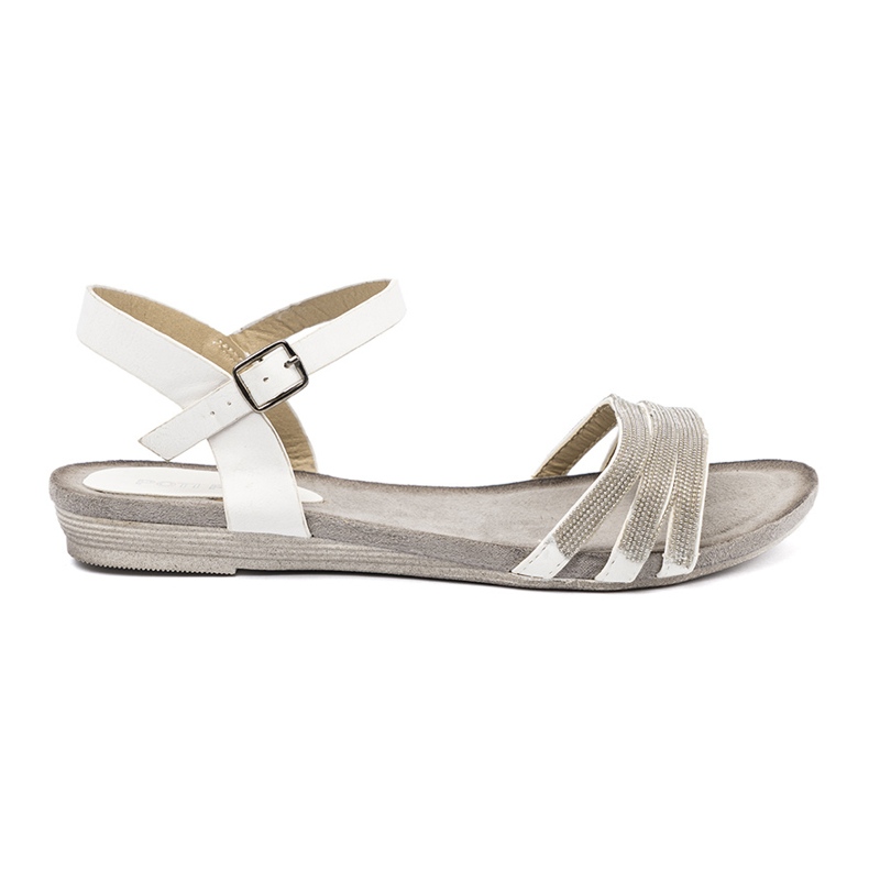 Shelvt Tyylikkäät naisten sandaalit, joissa on kimaltelevat raidat monivärinen