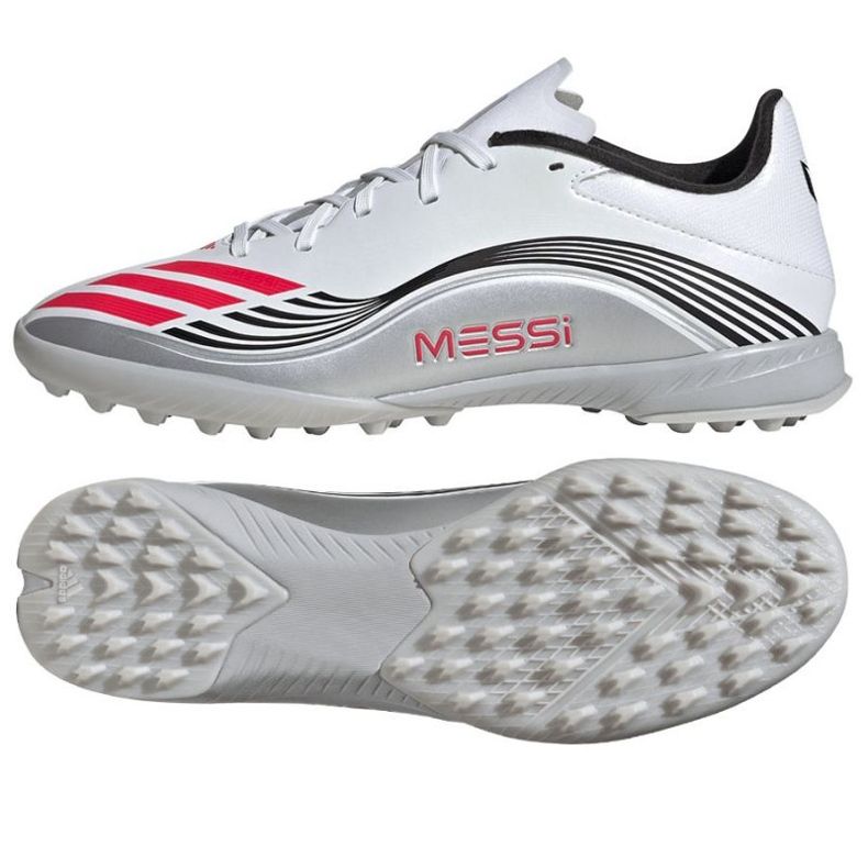 Adidas F50 Messi League TF JP7448 jalkapallokengät valkoinen