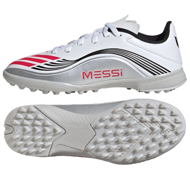 Adidas F50 Messi League JP7456 jalkapallokengät valkoinen