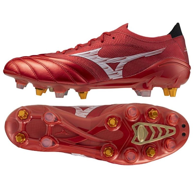 Mizuno Morelia Neo IV Beta Japan Mix SG P1GC254060 Jalkapallokengät punainen