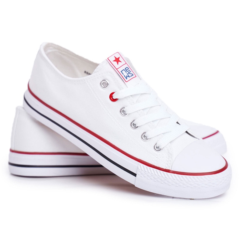 News Naisten kangaslenkkarit, valkoinen