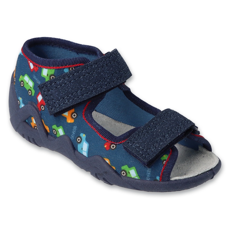 Befadon lasten tohvelit 350p056 nahka sininen