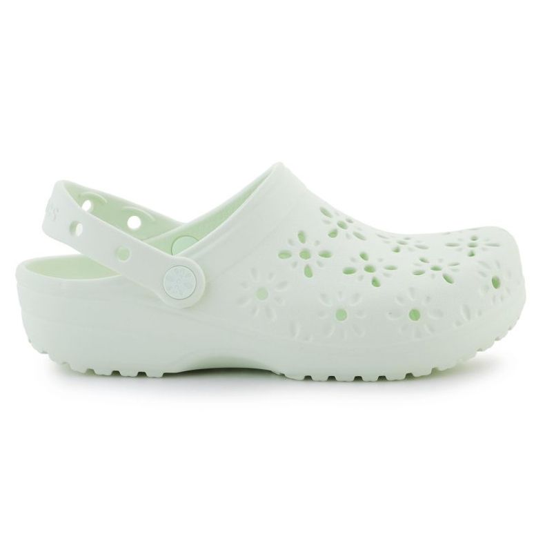 Crocs Classic Floral Cut Out Clog 210927-3YH Flip-Flops vihreä