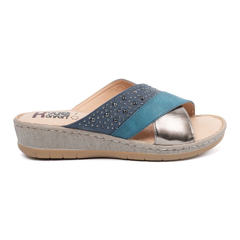 Shelvt Siniset kiilat hopea -nastoilla sininen