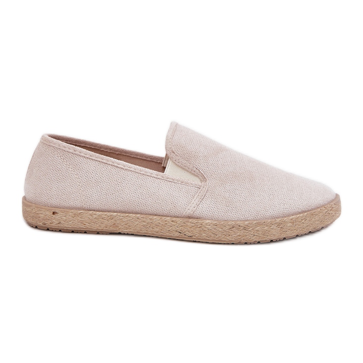 Espadrilles miesten lenkkarit Eco mokkanahkalla beige