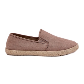 Espadrilles miesten lenkkarit Eco mokkanahkalla Dark Beige