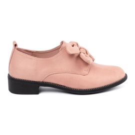 Seastar Vaaleanpunaiset mokkanahkakengät koristeellisella keulalla vaaleanpunainen