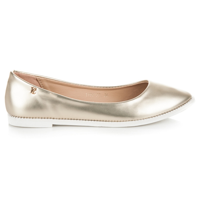 Vices Kiiltävä Balerina Spitzissä keltainen