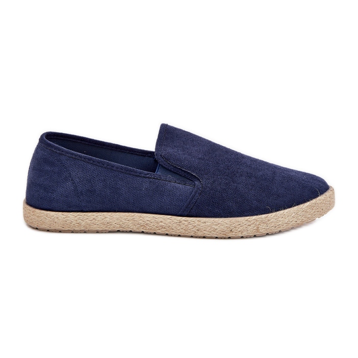 Boto Espadrilles miesten lenkkarit Eco Suede Navy Lunarialla sininen