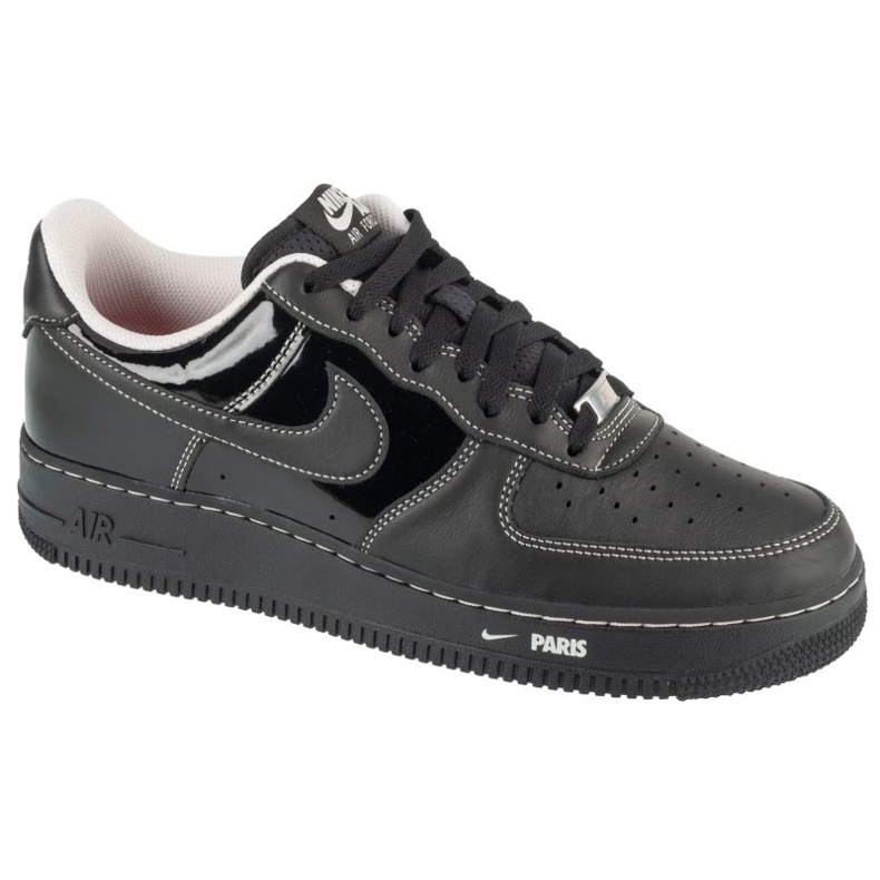 Nike Air Force 1 07 Matalan kaupungin pakkaus Pariisin patentti M HV6226-001 SHOKS musta